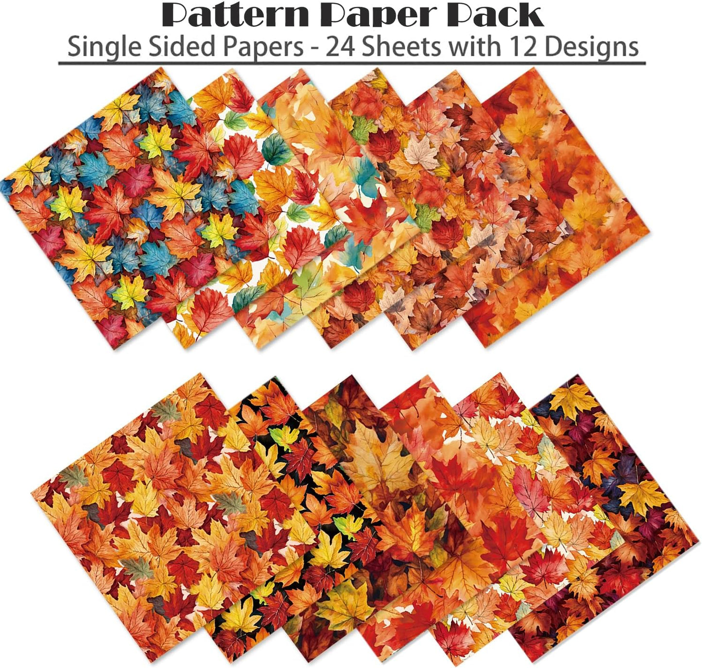 YASMEN 6"x6" Scrapbook Paper Pad - 24 Sheets of Patterned Cardstock for Card Making, Scrapbooking, Junk Journal, DIY Gift Cards - Single-Sided Decopodge Decorative Craft Paper