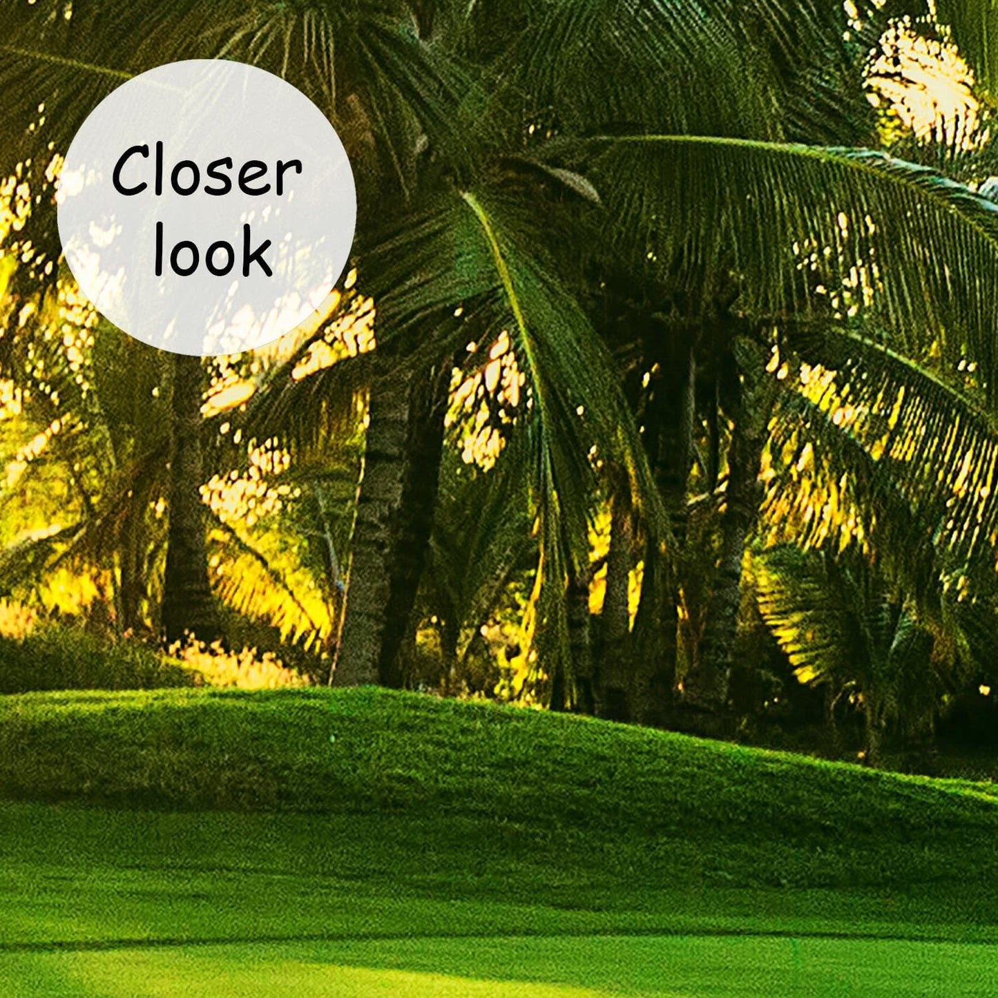 AFZEVEB-Green Golf Course Landscape Wallpaper Wall murals for Bedroom 159"x107"(Not Peel and Stick)