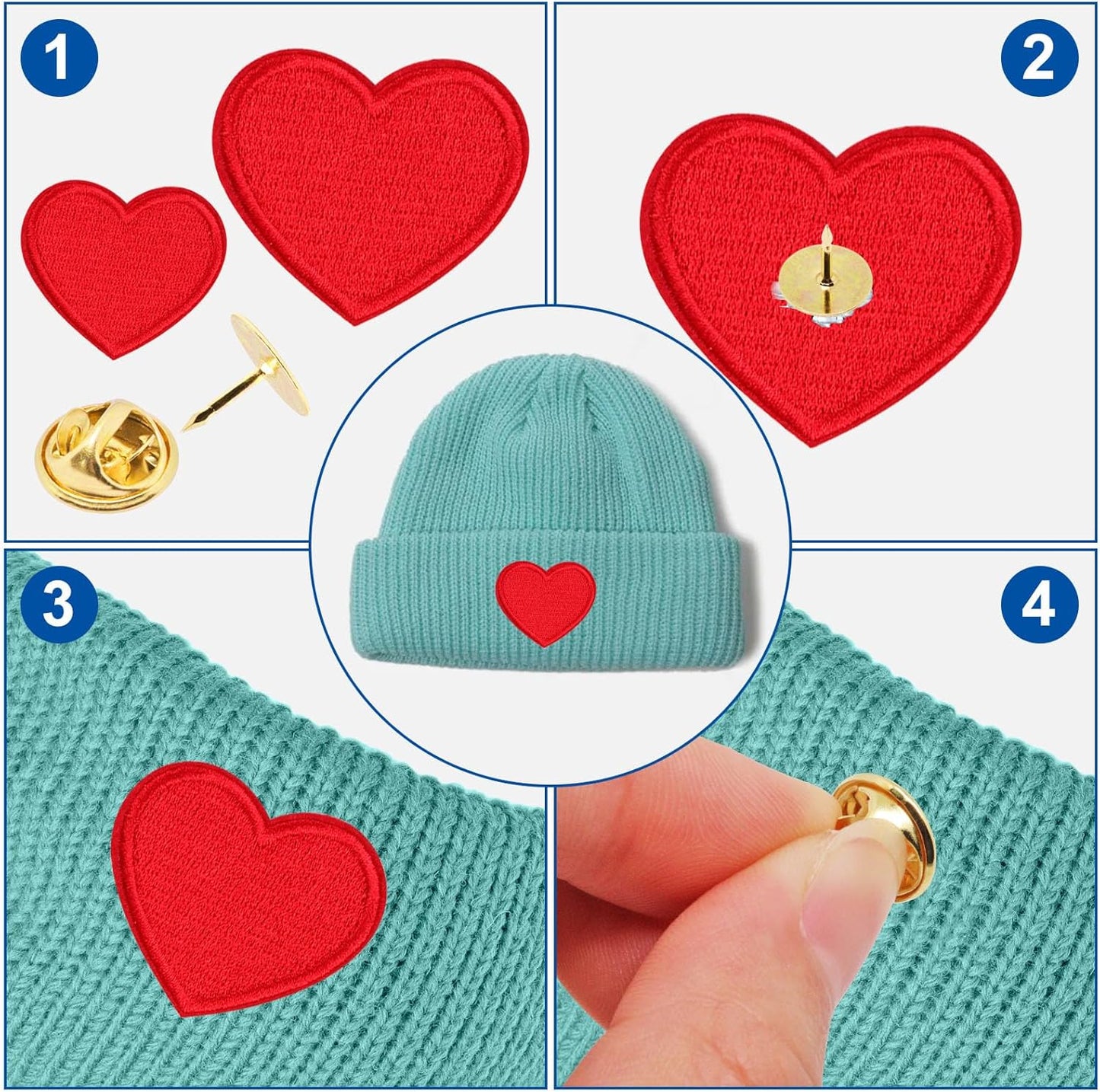 130 Set Pin Backs, Blank Pins Scatter Butterfly Clutch Pin Holder Enamel Pin Locking Backs Tie Tacks Jewelry Pin Backings Clasp for Brooch Lapel Hat Uniform Badges Tie Tack (10mm, Gold)