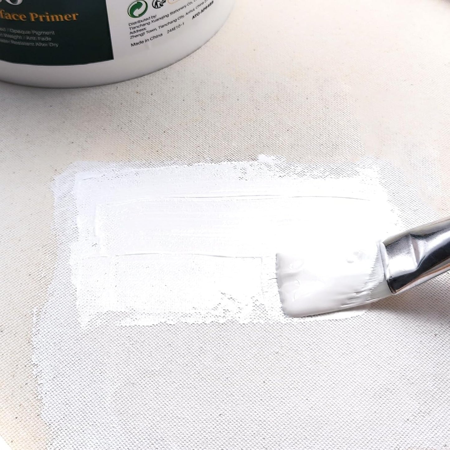 Artecho White Gesso 64oz / 1.89L, Gesso Primer for Acrylic Painting