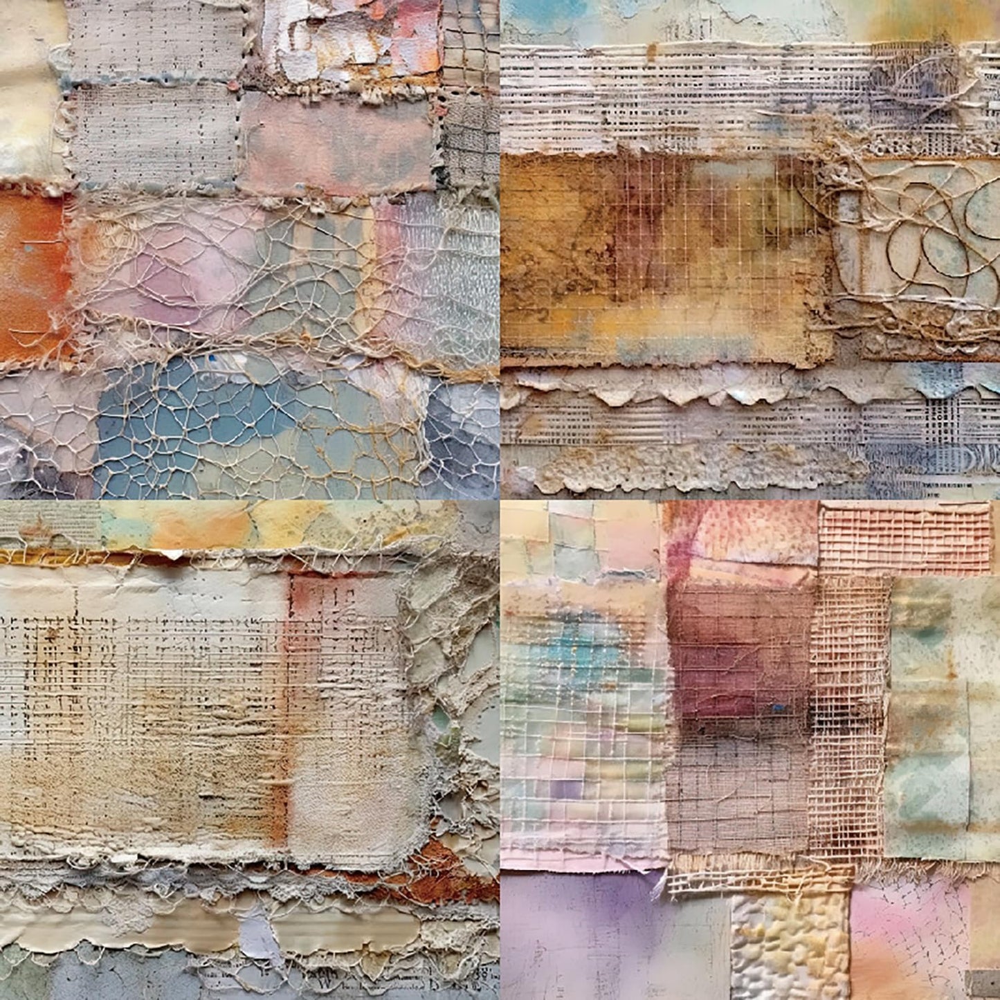 YASMEN 6"x6" Scrapbook Paper Pad - 24 Sheets of Patterned Cardstock for Card Making, Scrapbooking, Junk Journal, DIY Gift Cards - Single-Sided Decopodge Decorative Craft Paper