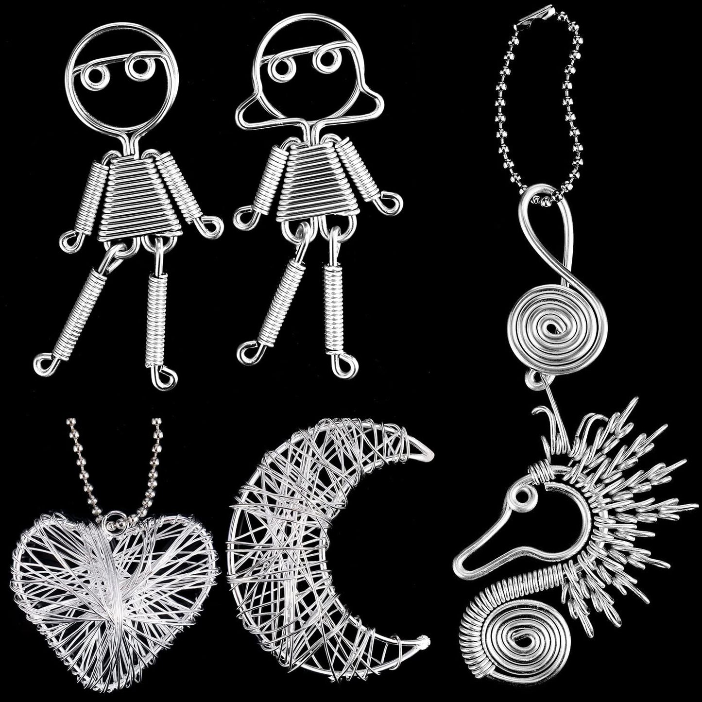 328 Feet Aluminum Craft Wire, 18 Gauge Silver Bendable Soft Metal Aluminum Wire Roll Bulk for DIY Crafts Sculpting Jewelry Making