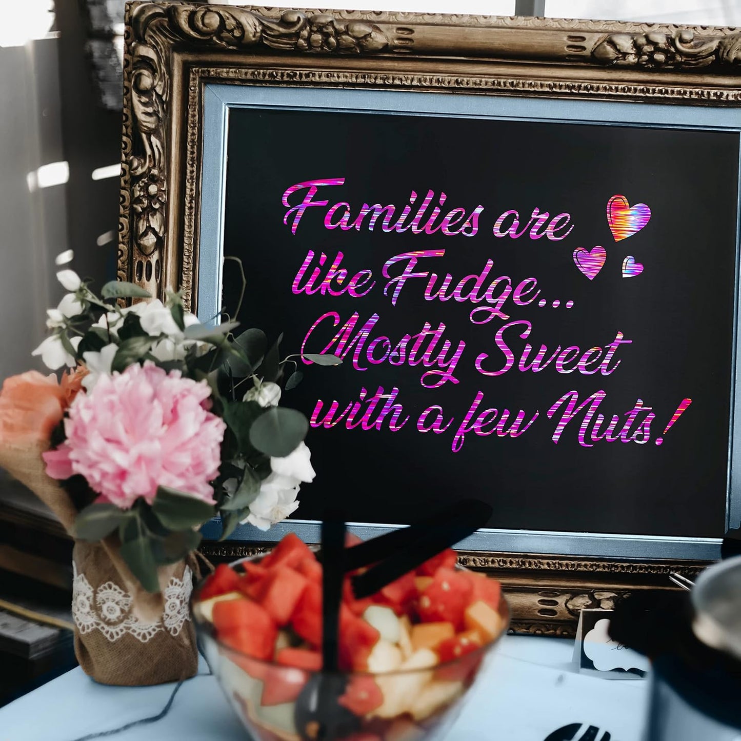 Mosaic+ Rose Pink Brushed Holographic 1ft x 5ft Crafting Vinyl Crinkle-Free 8yr UV Finish Crafting Vinyl, by VViViD