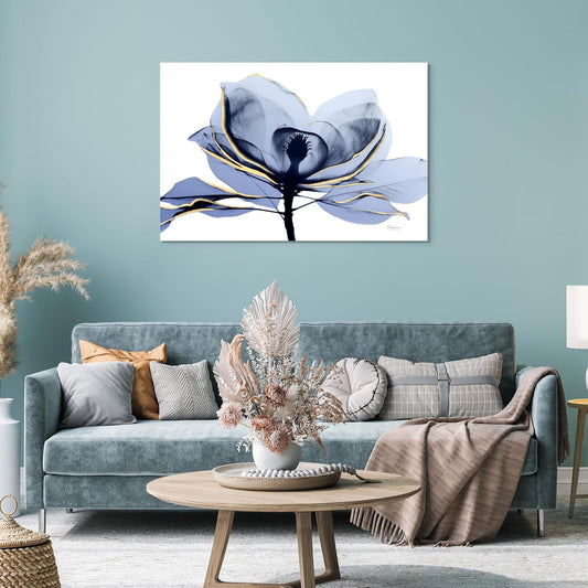 Empire Art Direct Frameless Free Floating Tempered Glass Panel Graphic Wall Art Ready to Hang, 32" x 48", Golden Midnight 2