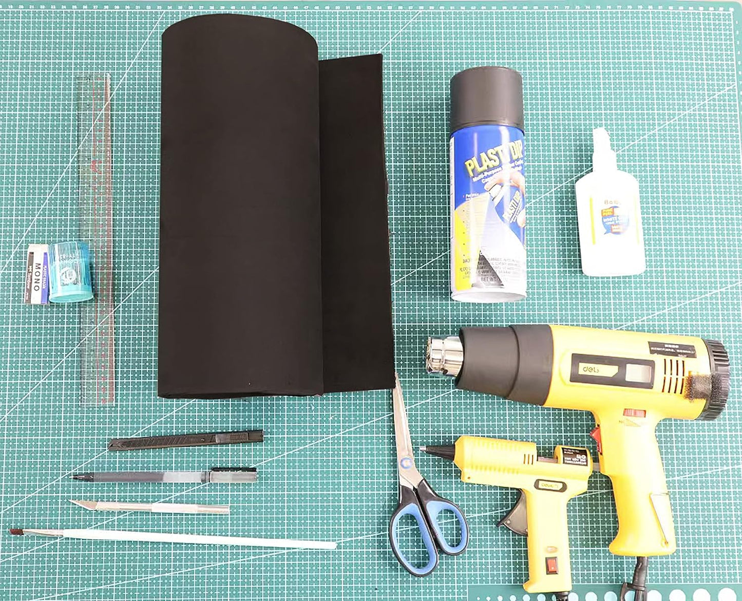 OISAKLD EVA Foam 2mm-10mm 13.7"×39" Craft Foam Sheet 74 kg/m³ Cosplay Foam for Craft Model Cosplay 5mm