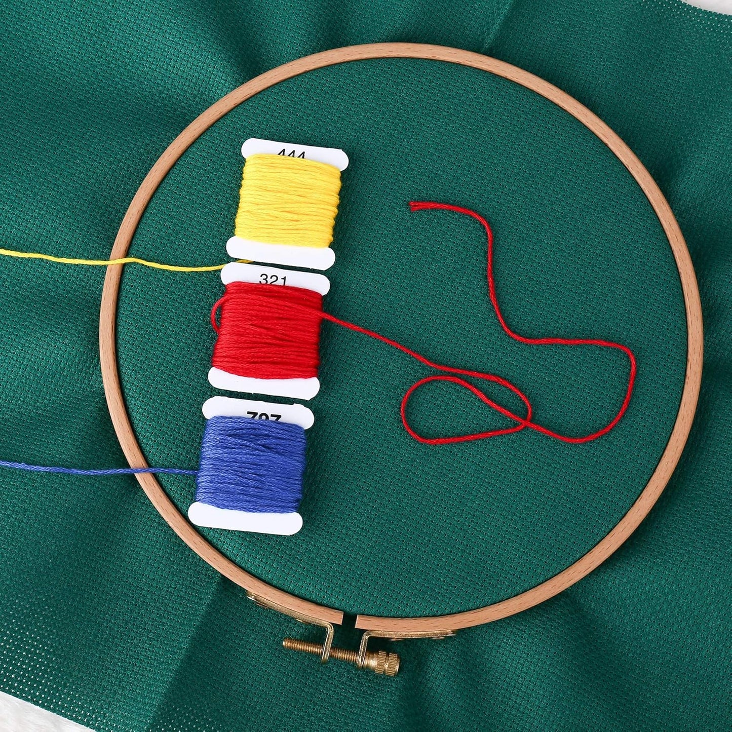 Aida Cloth 14 Count Cross Stitch Fabric,19×28inch (14CT, Green)