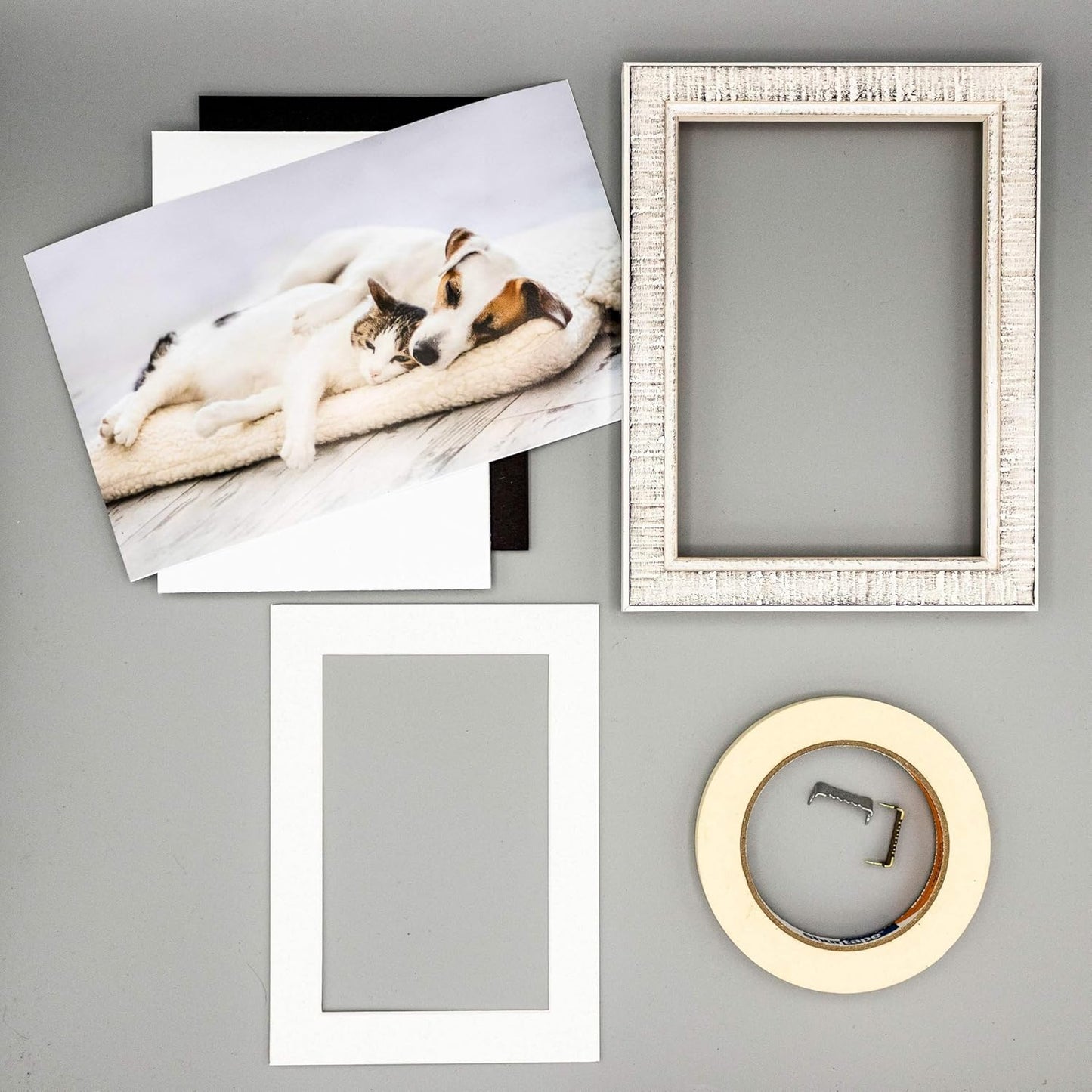 Pack of 25 Acid Free 11x14 Mats Bevel Cut for 8.5x11 Photos - Oyster Shell White Precut Matboards With Backing Boards and Clear Photo Mat Bags For Pictures, Photos, Framing - 4-ply Thickness