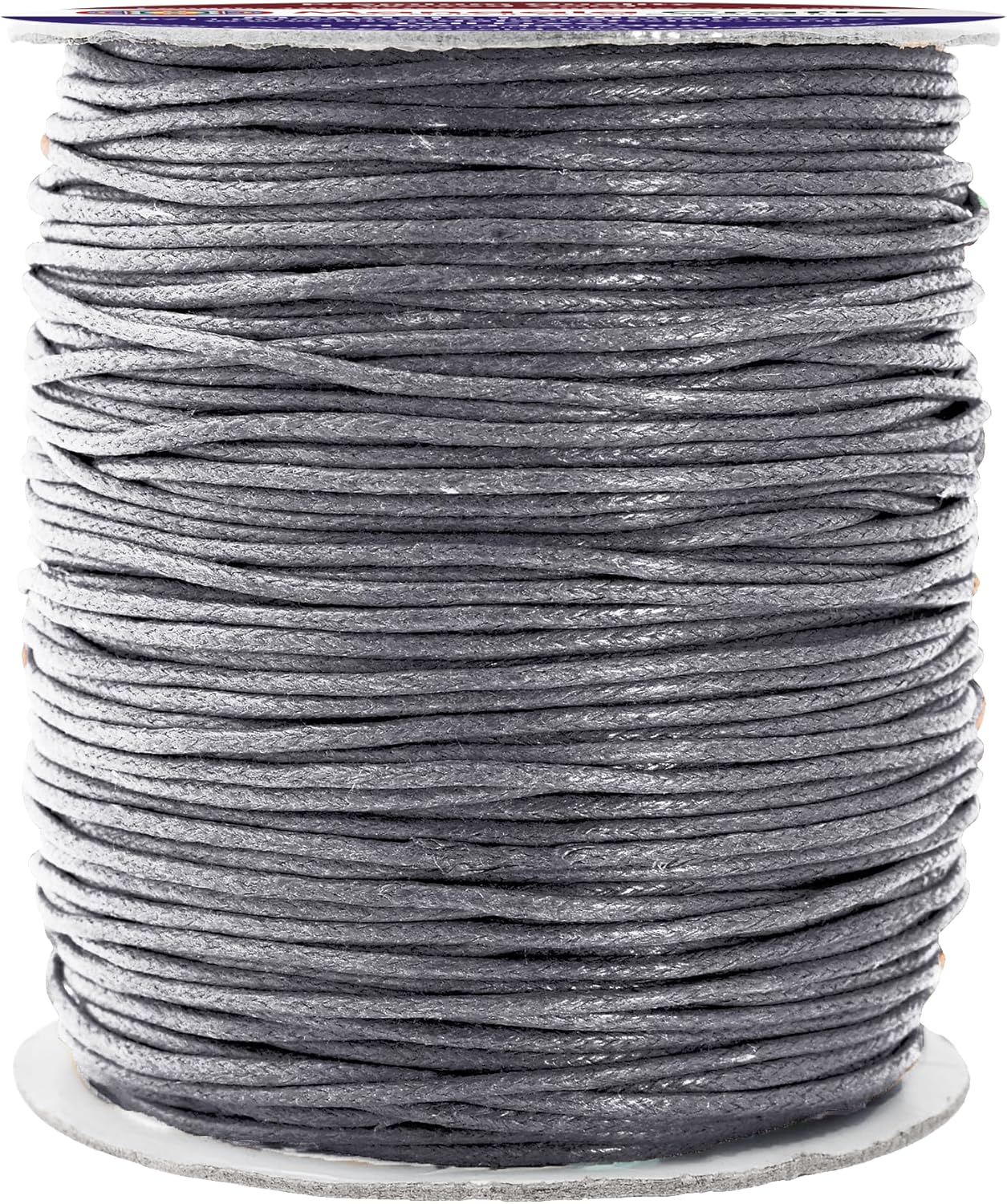 Mandala Crafts 1.5mm 109 Yards Traffic Gray Cotton Waxed Cord for Jewelry Making Bracelet Cord Waxed String - Beading String Thread Jewelry Cords for Necklaces String
