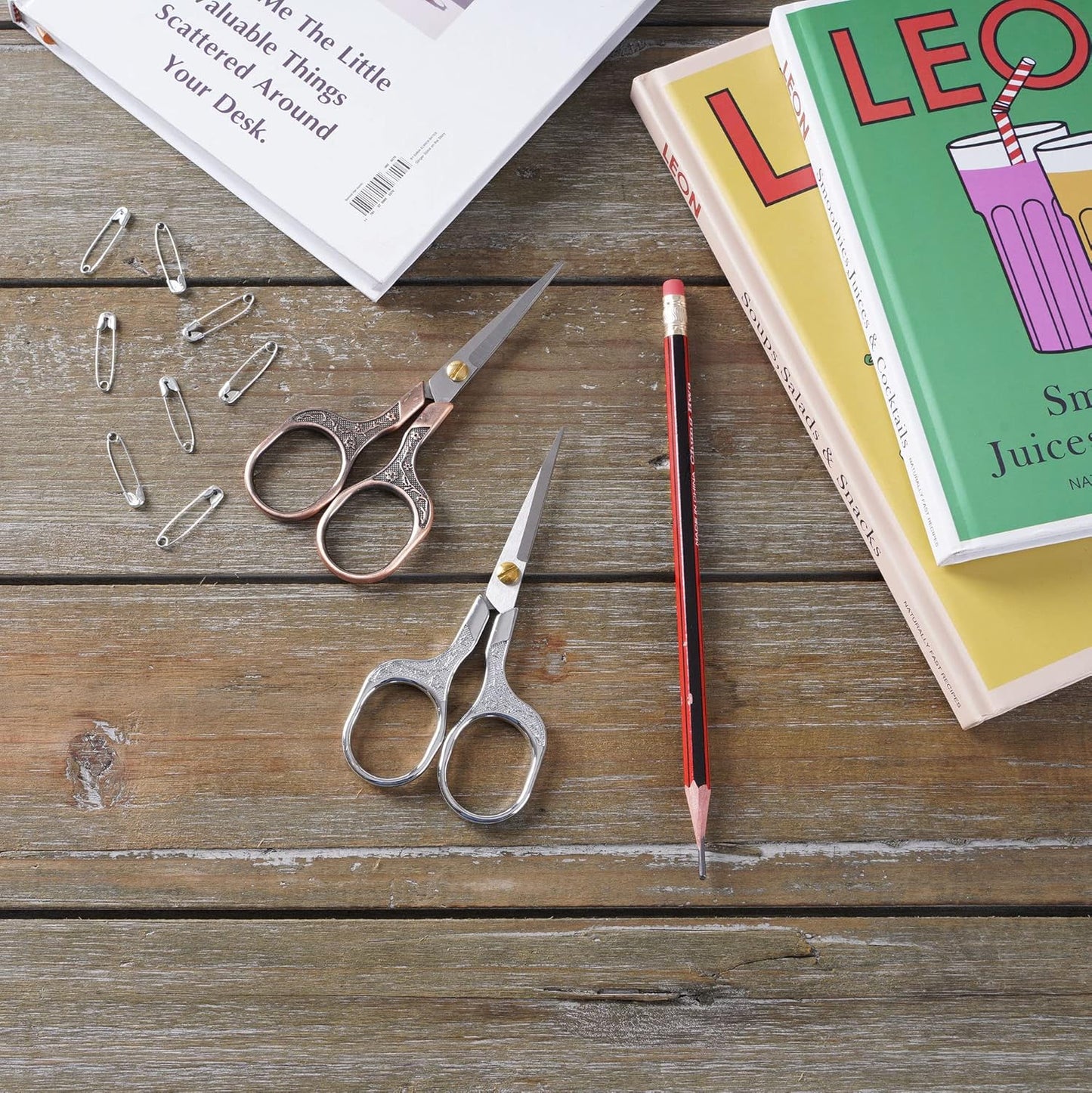 Small Gold Scissors-5 Inch Vintage Precision Scissors-Ultra Sharp Blade Shears,scotch scissors for Office Home School Sewing Fabric Craft Hair trimming,Facial,Beard,Eyebrow