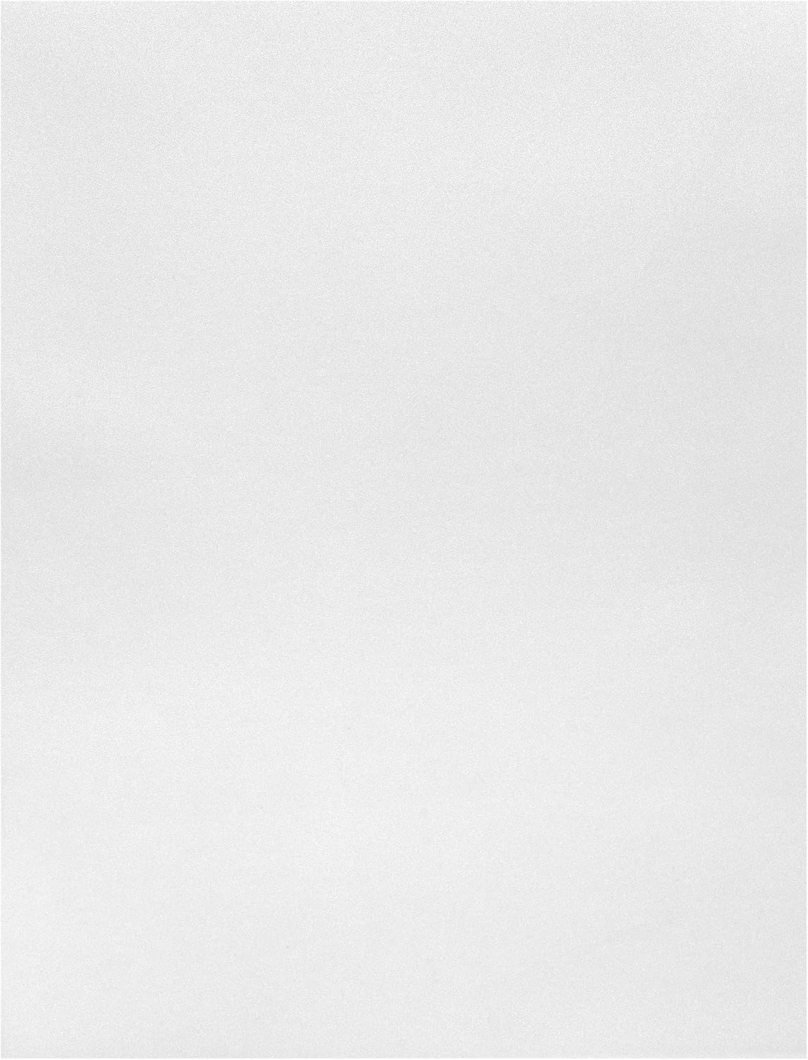 Quotidian Metallic Silver Flat US Letter Translucent Vellum Paper Printable Sheets 8.5" x 11" (21.6 x 27.9cm) Pack of 50 - Sketching Drawing Drafting Tracing