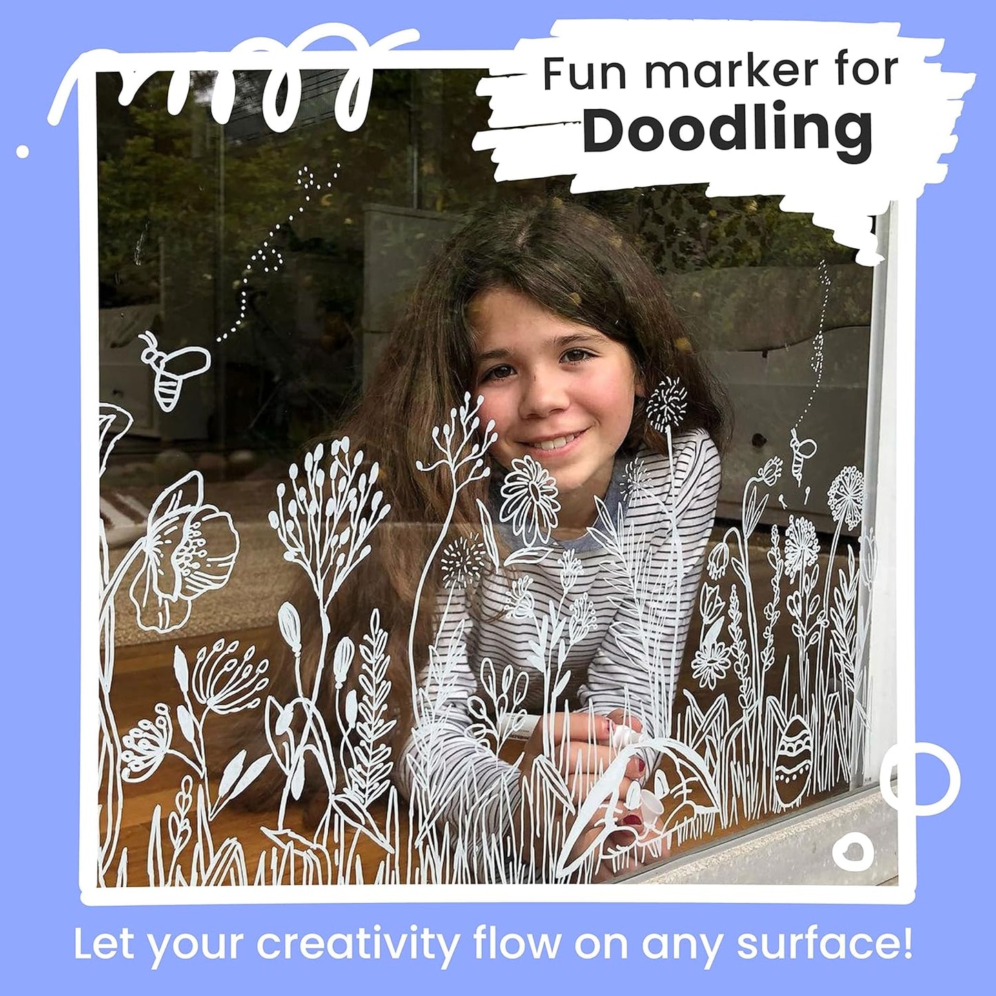 Chalkola White Chalk Markers Fine Tip (6 Pack, 1mm Extra Fine Point) - Dry Erase Liquid Chalk Pens for Chalkboard, Blackboard, Car Window, Bistro, Glass, Board, Calendar - White Chalkboard Markers