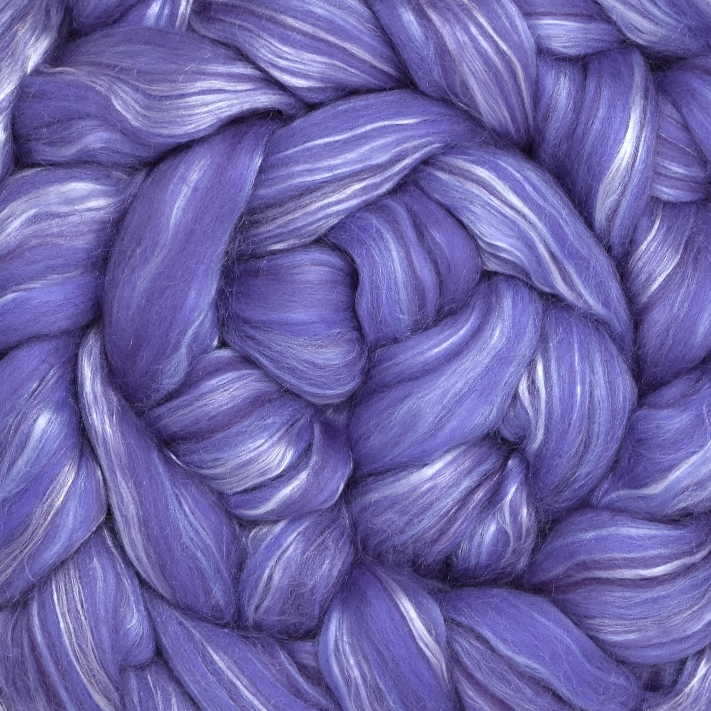 Merino Silk Luxe Tonal Designer Blend. Superfine Merino, Mulberry Silk, Tussah Silk. Top Roving for Spinning or Felting. Velvet Dream 4oz