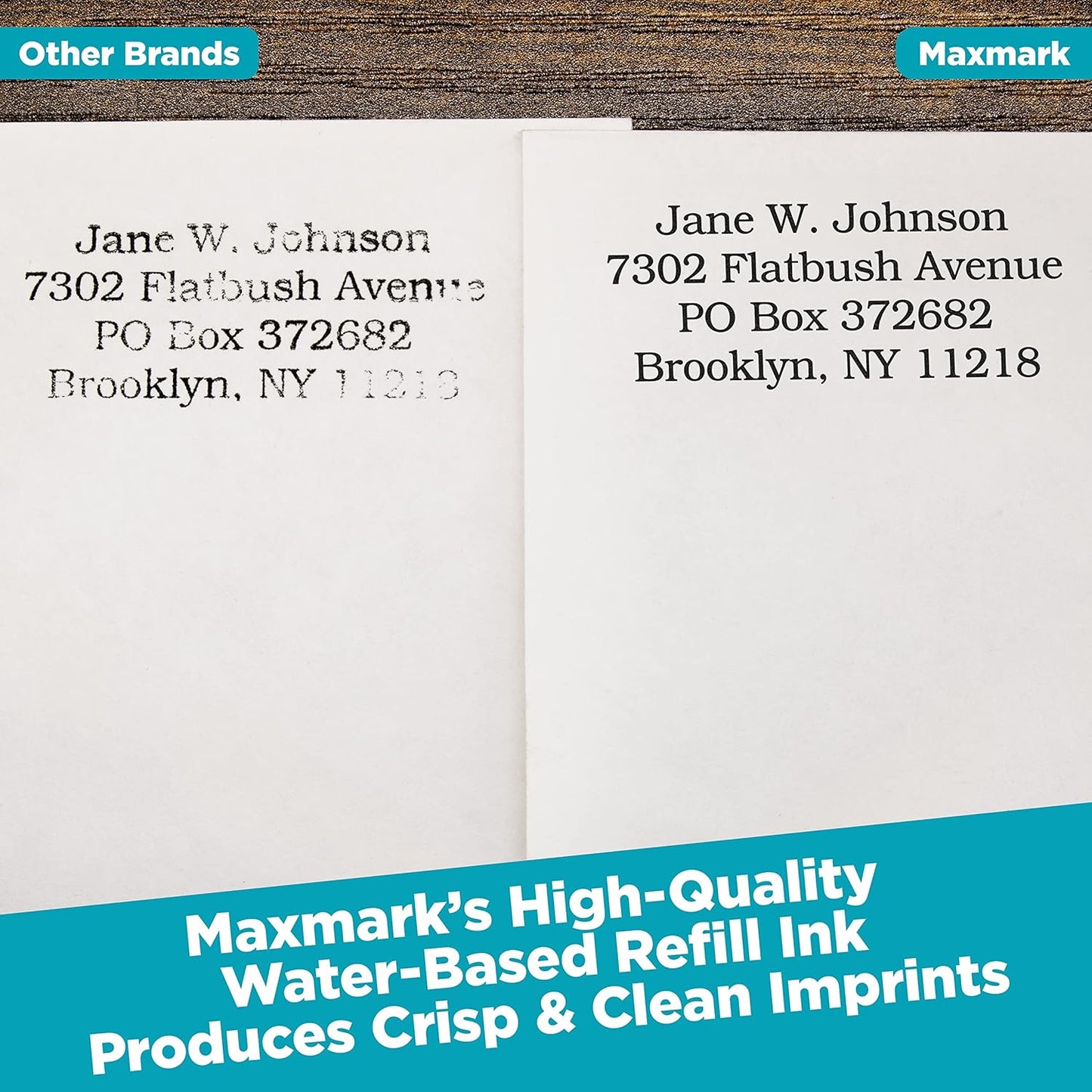 MaxMark Premium Refill Ink for self Inking Stamps and Stamp Pads, Brown Color - 4 oz.