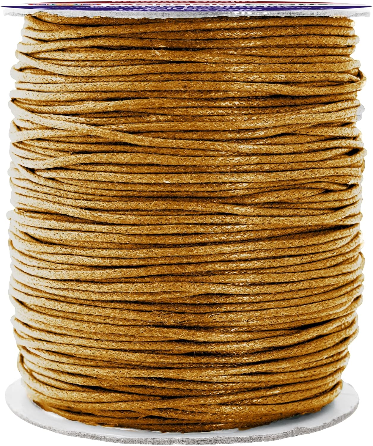 Mandala Crafts 1.5mm 109 Yards Dark Goldenrod Cotton Waxed Cord for Jewelry Making Bracelet Cord Waxed String - Beading String Thread Jewelry Cords for Necklaces String