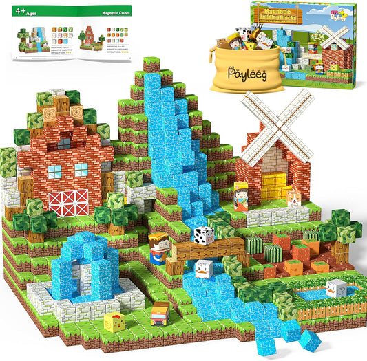 Magnetic Blocks Building Toys for Kids Ages 4-8 5-7 8-12 Year Old, Magnetic Cubes Tiles Montessori Sensory Travel Toddler Boys Girls Toys Games Christmas Birthday Gifts