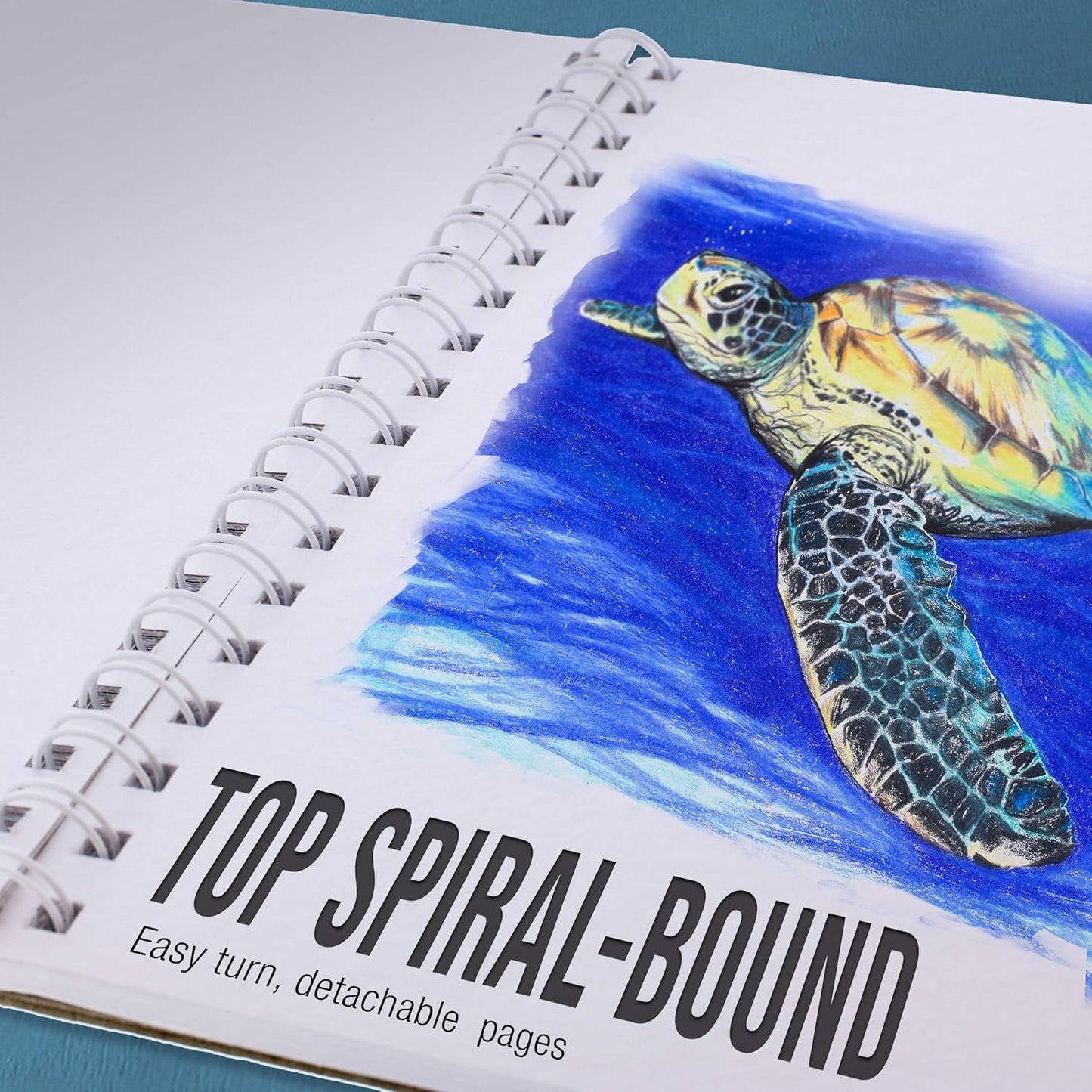 U.S. Art Supply 9”x12 Premium Heavy-Weight Paper Spiral Bound Sketch Book: 90 Pound (160gsm), 30-Sheet Drawing Pad (2 Pack)