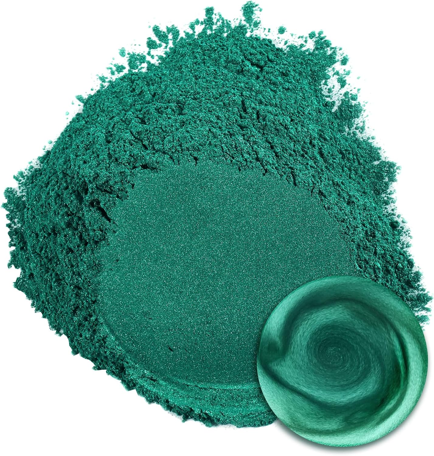 Ceya Mica Powder, 5.3oz/ 150g Pine Green Pearlescent Effect Colorant Pigment Powder for Epoxy Resin, Tumblers, Slime Bath Bomb, Soap Dye, Slime, Candle, Resin Crafting, Paint, Jewelry, Nail Polish