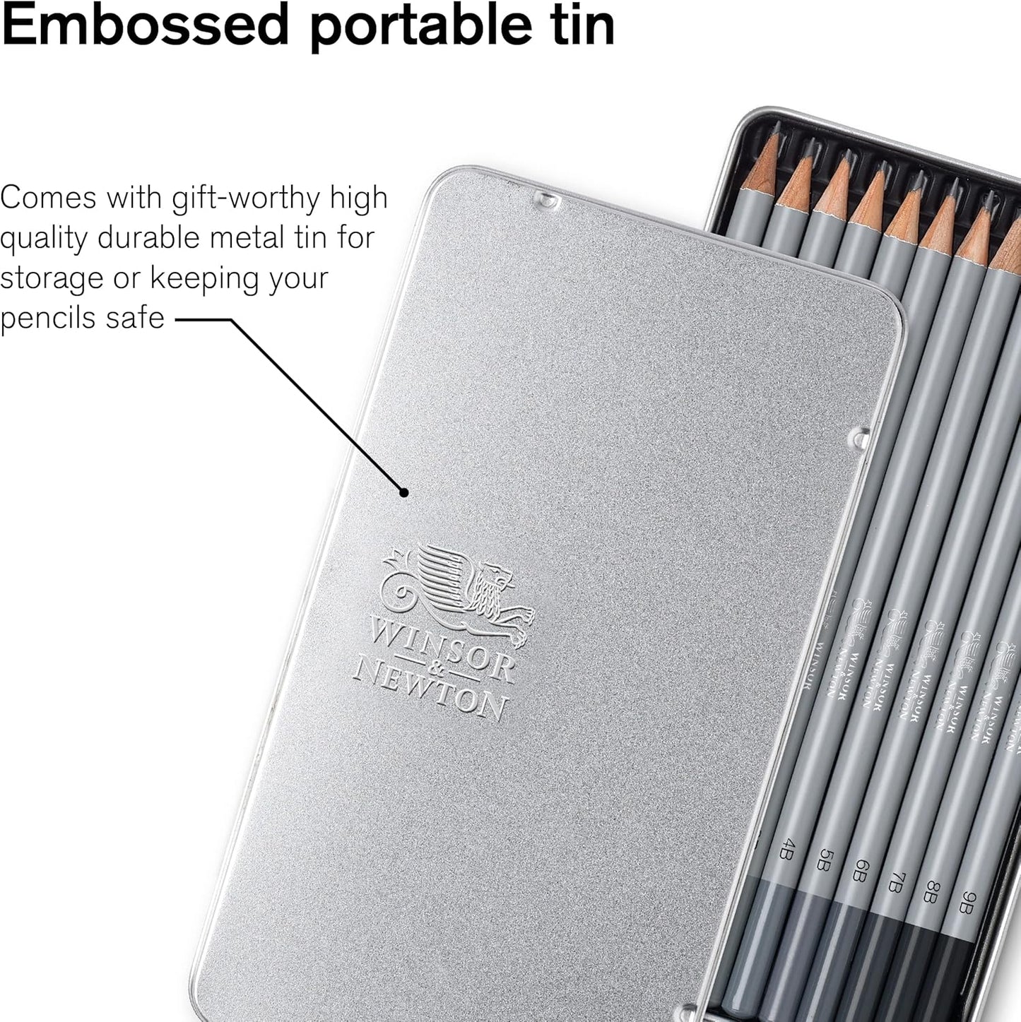 Winsor & Newton Studio Collection Artist Pencils, Graphite Pencils, Set of 12