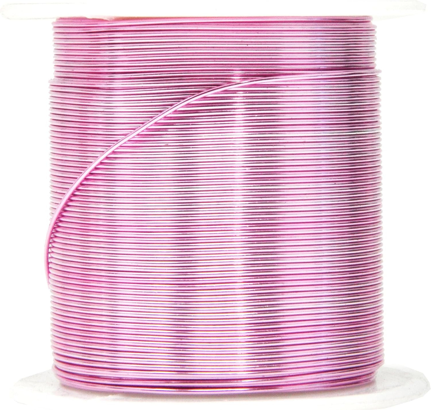 Mandala Crafts 22 Gauge Anodized Aluminum Craft Wire for Jewelry Making - 450 FT Colored Flexible Silver Copper Purple Pink Brown Ice Blue Wire - Bendable for Bonsai Armature Crafting Sculpting
