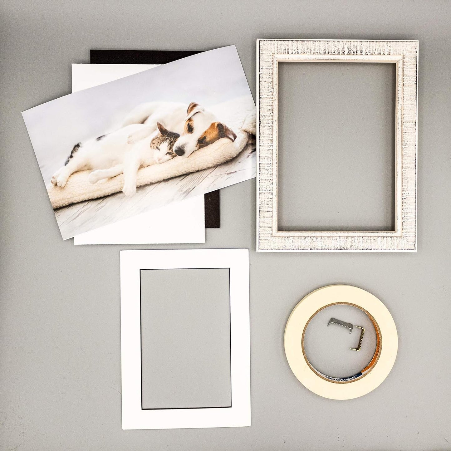 Pack of 25 Acid Free 11x14 Mats Bevel Cut for 8.5x11 Photos - White with Black Core Precut Matboards For Pictures, Photos, Framing - 4-ply Thickness