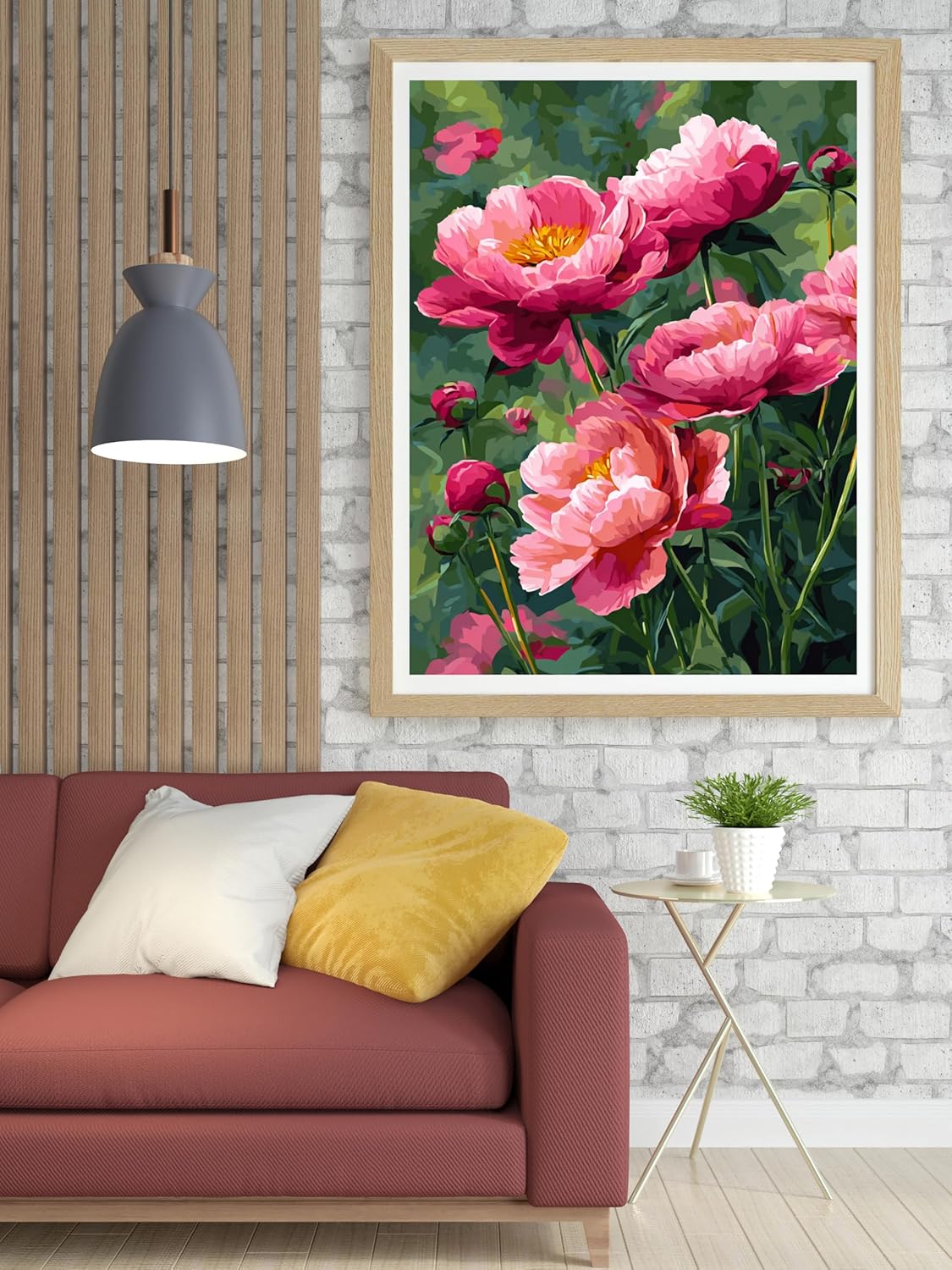 Moohue 14 ct Counted Cross Stitch Kits for Adults Flowers Cross Stitch Patterns Stamped Printed Cross Stitch Kits (Flowers 11)