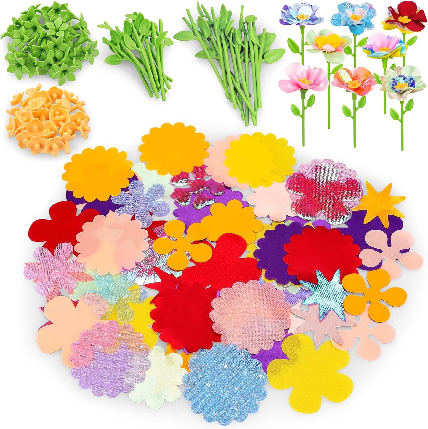 DIY Fabric Flower Bouquets Toys Accessories - Flowers Market Toy Accessories - Arts & Crafts Toy Accessories