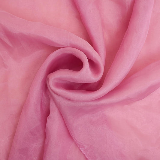 Organza Fabric 10 Yard Bridal Solid Sheer Bolt for Home Décor, Table Décor, Bridal, Fashion, Crafts, Decorations Silky Shiny Organza 44" - (10 Yard, Dusty Pink)