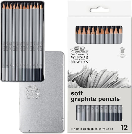Winsor & Newton Studio Collection Artist Pencils, Graphite Pencils, Set of 12