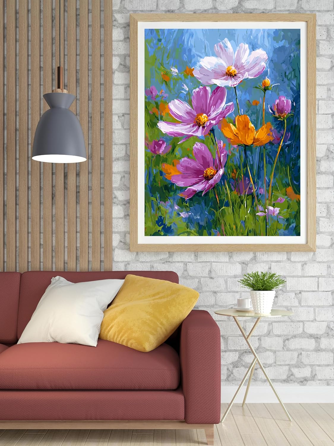 Moohue 14 ct Counted Cross Stitch Kits for Adults Flowers Cross Stitch Patterns Stamped Printed Cross Stitch Kits (Flowers 10)