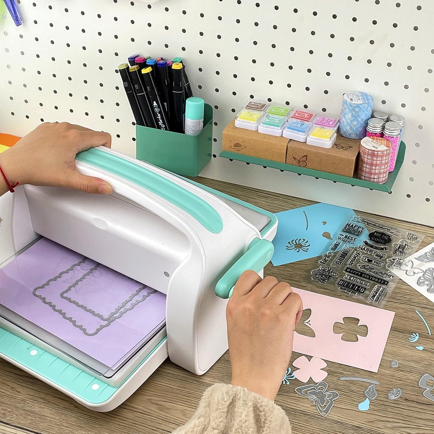 Manual Die Cutting Machine,9" Openning, Scrapbooking Machine Starter kit