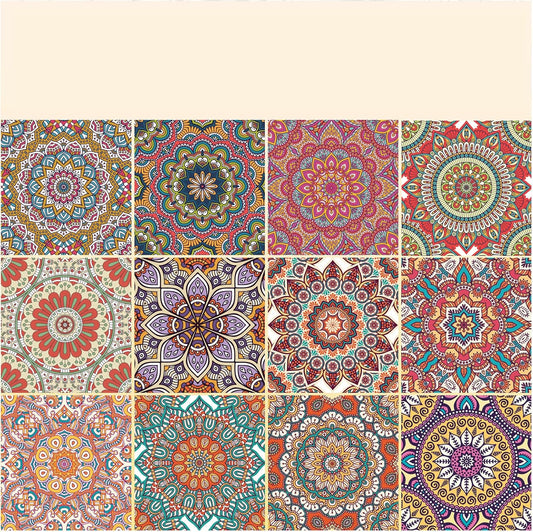 24 Sheets 12 Designs Scrapbook Paper Pad,6"×6” Single-Sided Decopodge Craft Cardstock Paper,Scrapbooking DIY Decorative Background Cardmaking Supplies.Datura