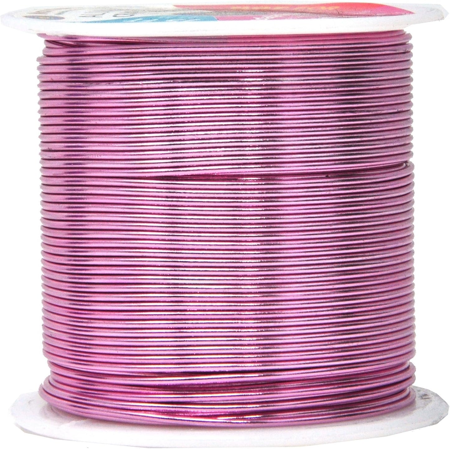 Mandala Crafts 18 Gauge Anodized Aluminum Craft Wire for Jewelry Making - 450 FT Colored Flexible Silver Copper Gold True Blue Purple Pink Wire - Bendable for Bonsai Armature Crafting Sculpting