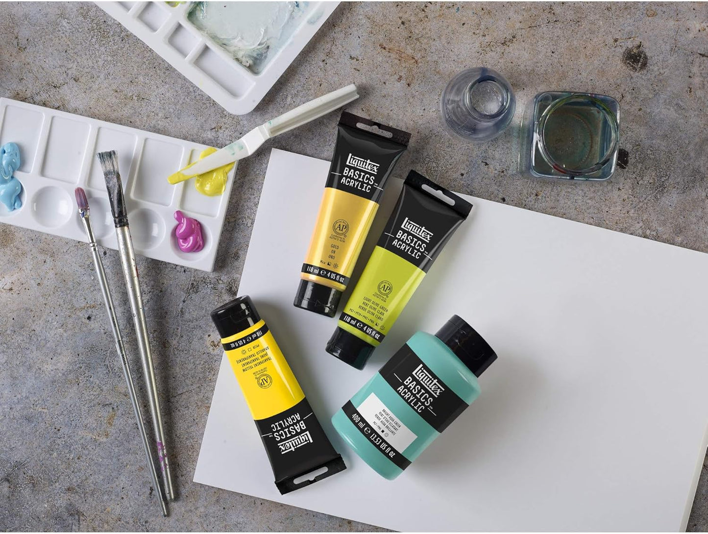 Liquitex BASICS Acrylic Paint, 400ml (13.5-oz) Bottle, Ultramarine Blue